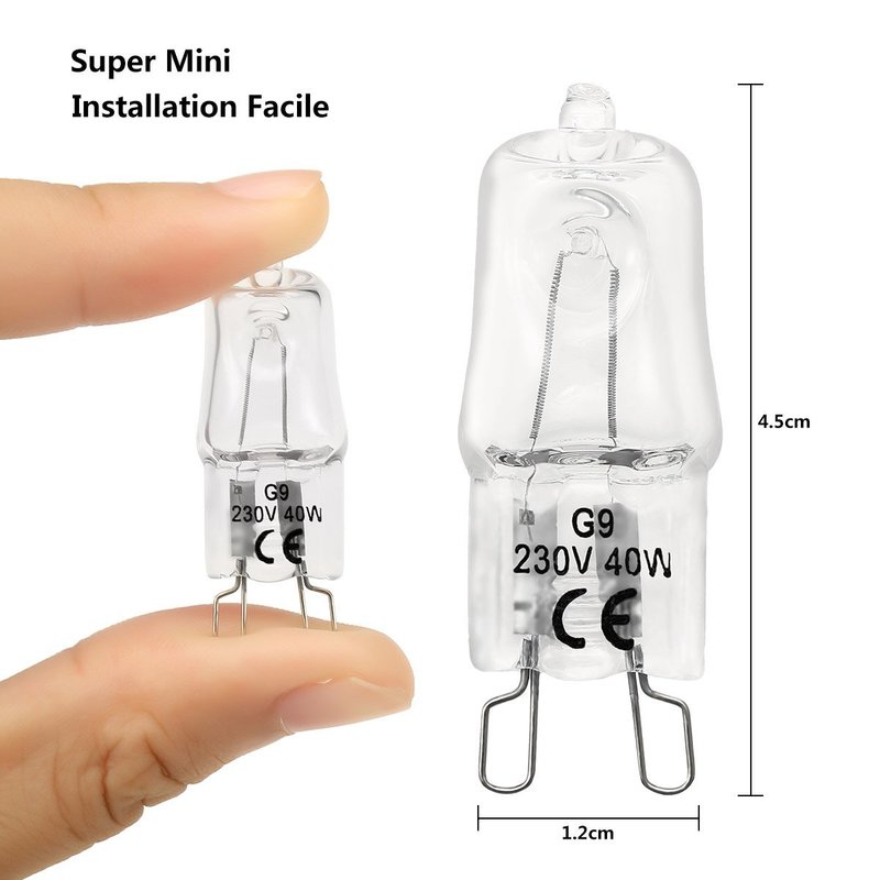 Bóng đèn halogen 220v 40w / G9 cho lò nướng chất lượng