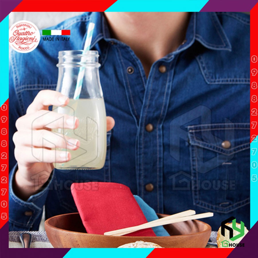 [ITALY] Chai đựng sữa hạt QUATTRO 400ml - Bormioli Rocco | BigBuy360 - bigbuy360.vn