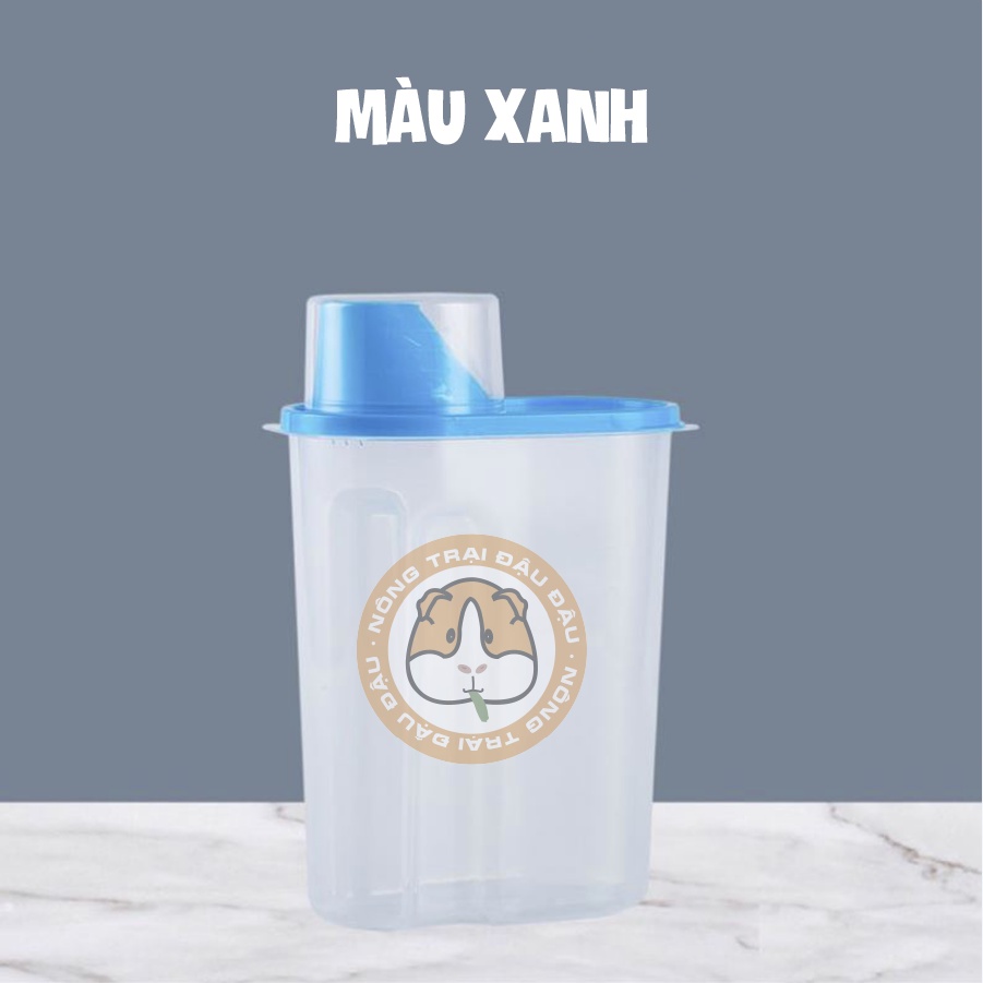 Hộp Đựng Thức Ăn Cho Thú Cưng Tiện Lợi Hạt Khô, Cỏ Nén, Thức Ăn Khô Hộp Đựng Thức Ăn Cho Thỏ, Bọ Ú, Chó, Mèo, Hamster