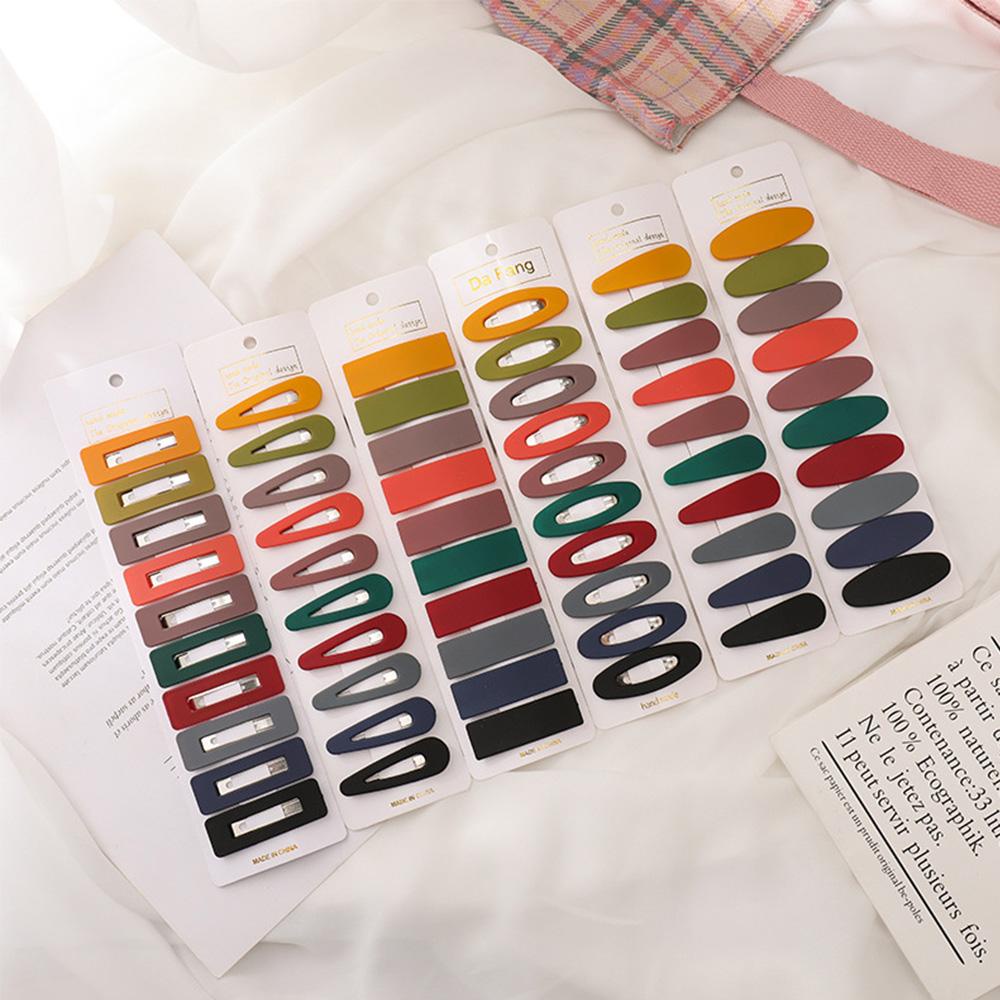 FORBETTER Kẹp Tóc Dạng Nhám Màu Macaron Thời Trang Cho Nữ