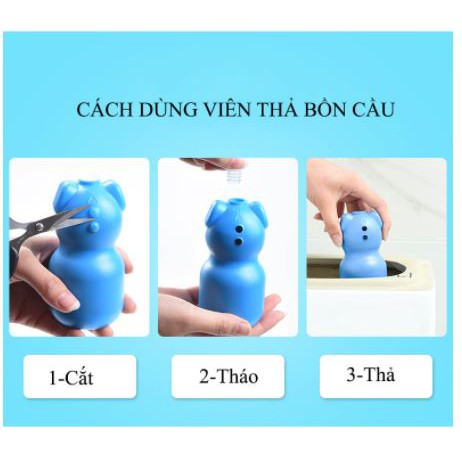 Lọ Thả Bồn Cầu Hình Lợn Siêu Tích Kiệm