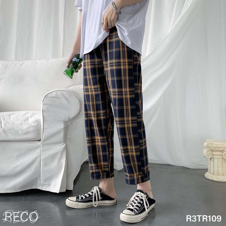 Quần vải Hàn Quốc cao cấp dáng rộng nam nữ Trousers Loose R3TR109 Unisex