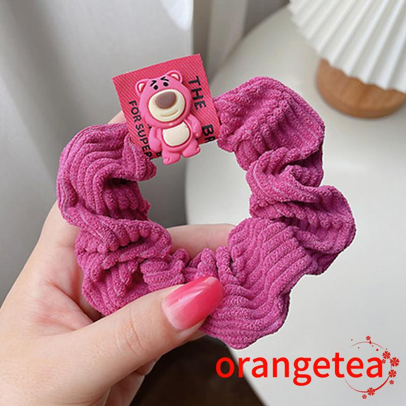 Dây buộc tóc co giãn họa tiết hoạt hình dễ thương cho nữ