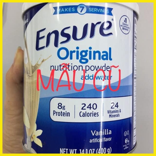 Sữa Ensure Mỹ Original Nutrition Powder 397g mẫu mới Vanilla Date 02/2023