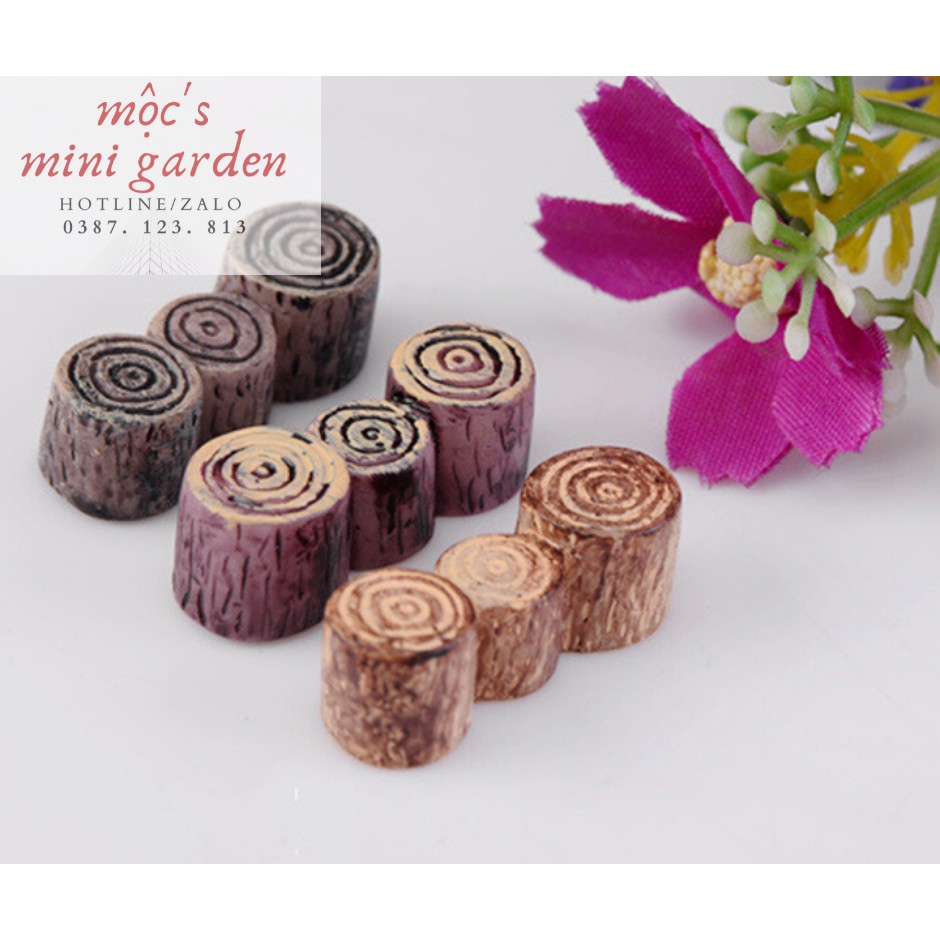Tiểu cảnh mini_Cầu trụ gỗ_CA78