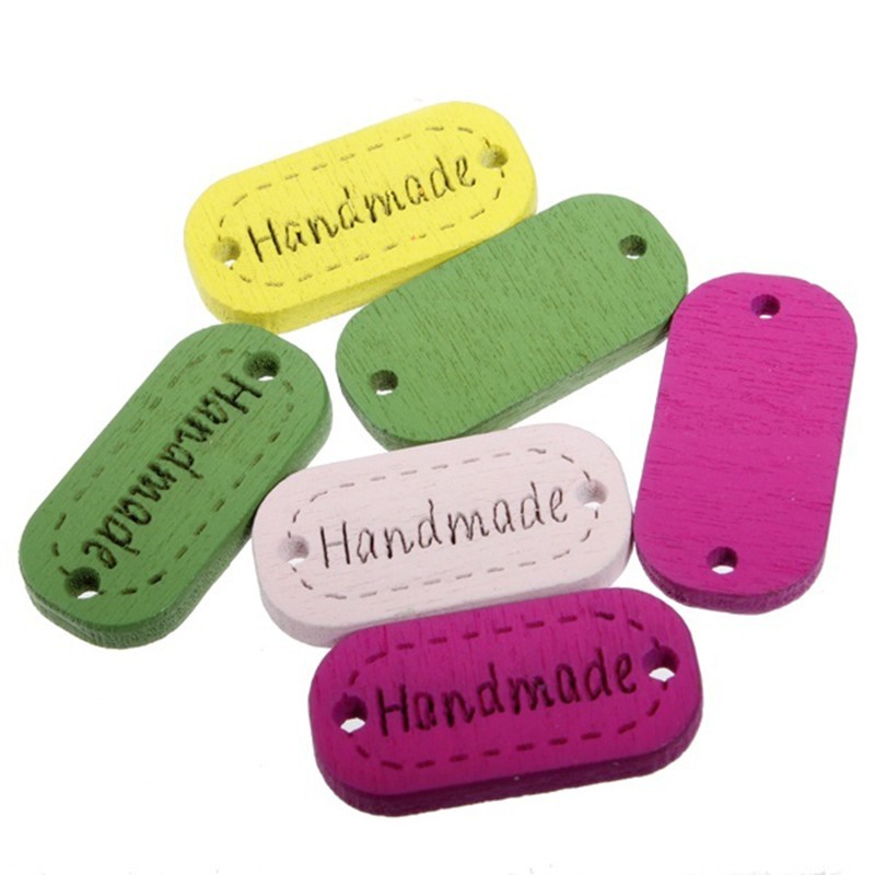 Bộ 100 nút gỗ may quần áo