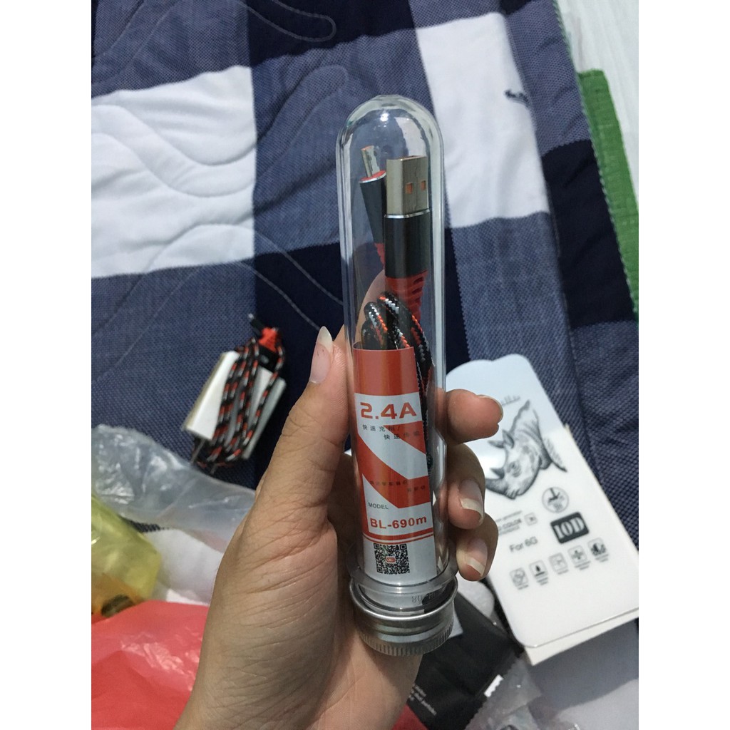 Cáp sạc ống nghiệm BYZ chính hãng