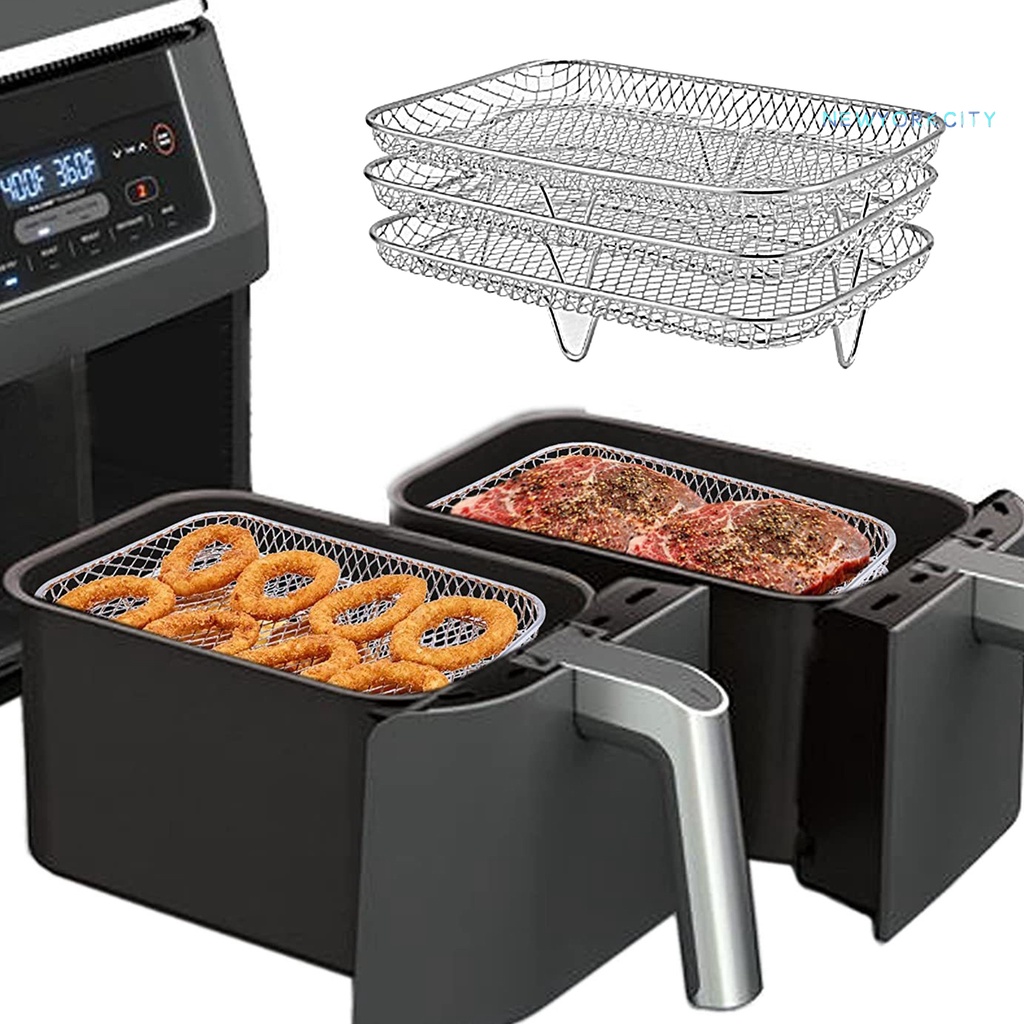 Set 3 Giá Đỡ Nồi Chiên Bằng Thép Không Gỉ Cách Nhiệt Tiện Dụng Cho Nhà Bếp