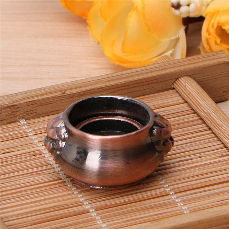 VONL Copper Mini Lion Ear Incense Coil Burner Censer Aromatherapy Pot Vintage