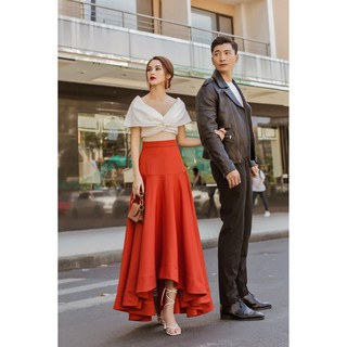 SÒ VINTAGE - ORA Chân váy đuôi cá tùng xòe rộng