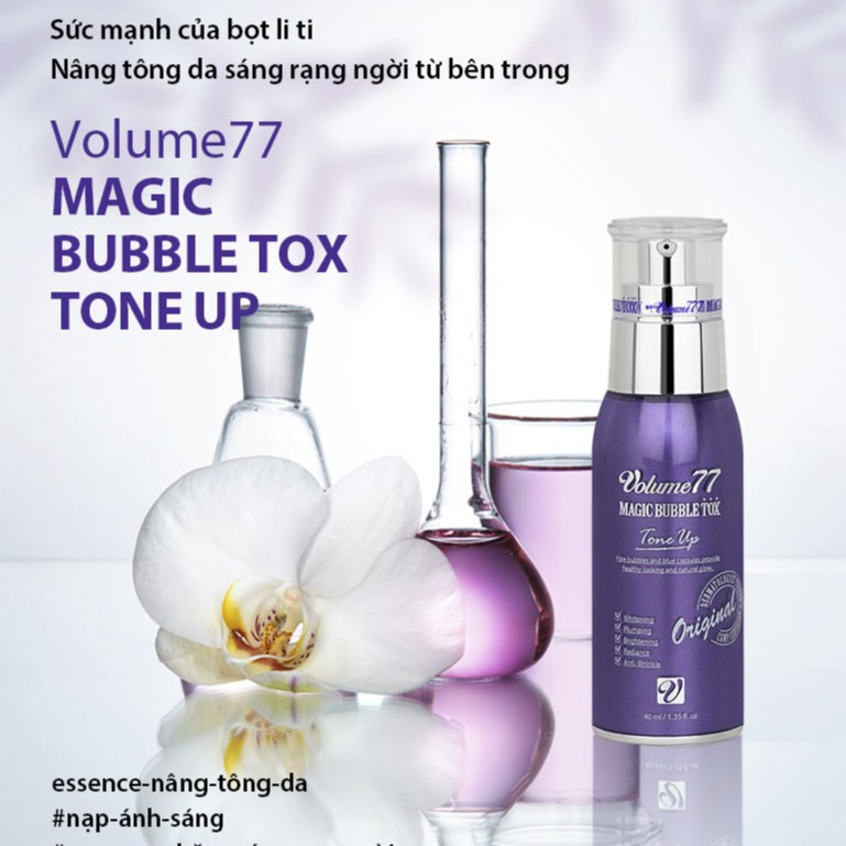 Tinh chất dưỡng trắng Volume 77 Magic Bubble Tone up Pion Tech