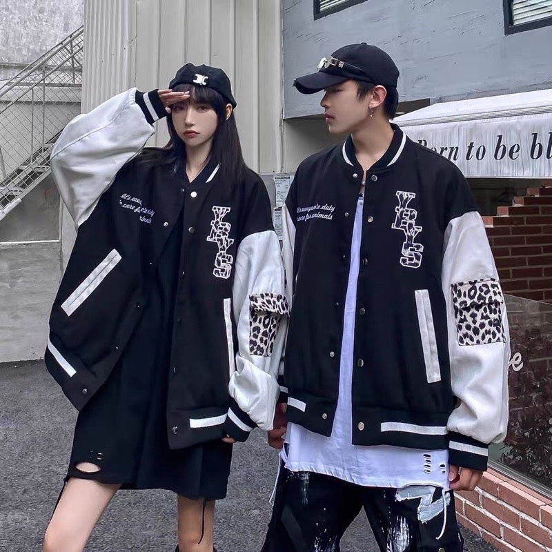 ÁO KHOÁC NỈ PHỐI HOẠ TIẾT BÁO ĐỐM ( có ảnh thật )