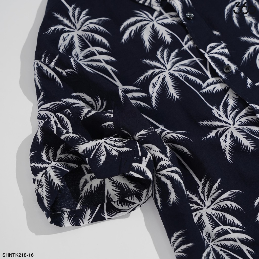 Áo sơ mi nam 360 BOUTIQUE ngắn tay họa tiết - SHNTK218-12 | BigBuy360 - bigbuy360.vn