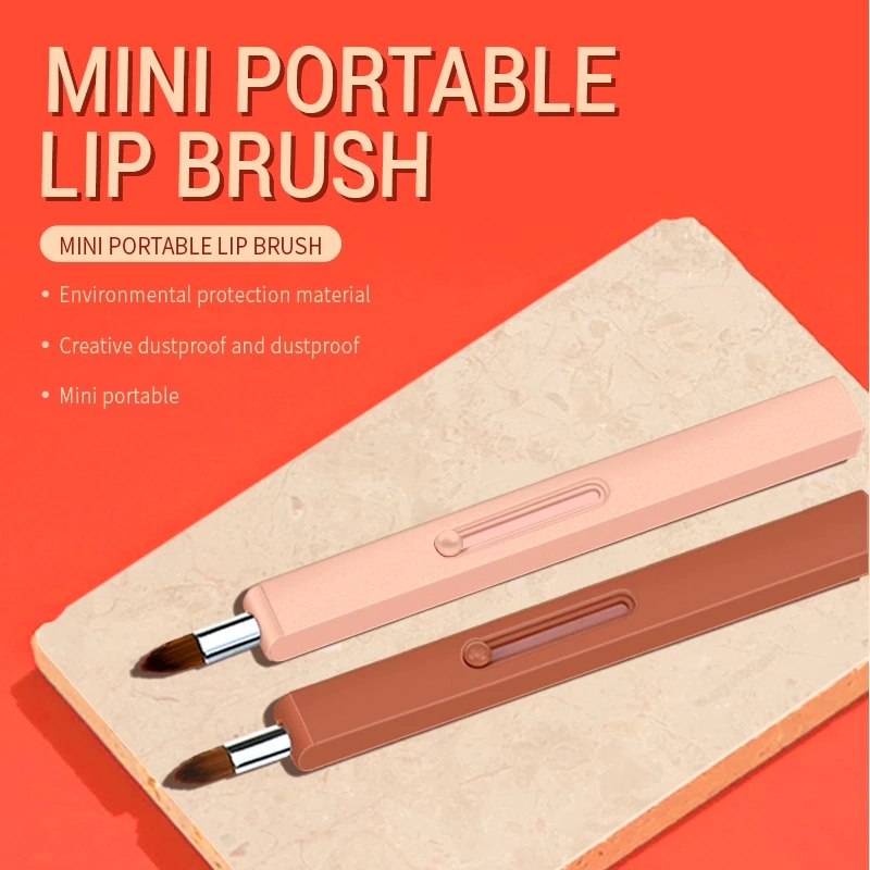 Cọ Trang Điểm mini Chuyên Nghiệp Có Nắp / Dụng Cụ Trang Điểm Môi / Cọ Trang Điểm Cơ Bản