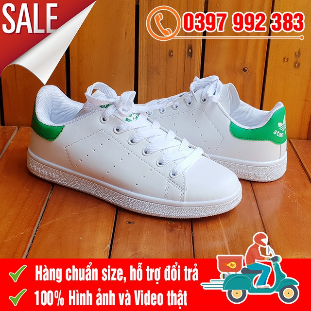 [MIỄN PHÍ SHIP] Giày Thể Thao Stan Smith Gót Xanh Lá Nam Nữ | BigBuy360 - bigbuy360.vn