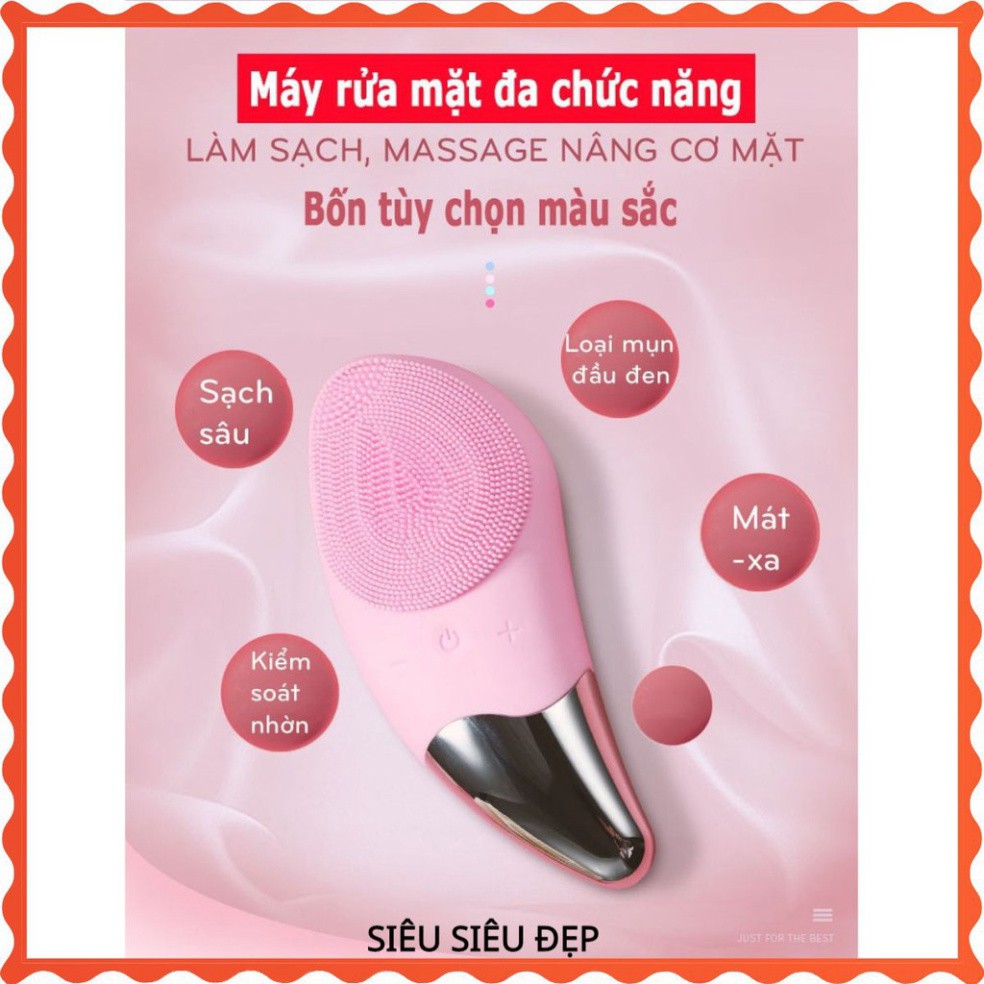 NGÀY KHUYẾN MÃI Máy rửa mặt mini cầm tay cho nam và nữ, dùng kèm sữa rửa mặt, loại bỏ chất nhờn, bụi bẩn, tế bào chết Zo