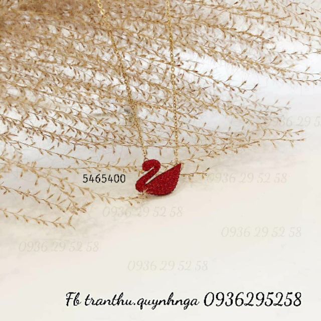 Dây chuyền thiên nga đỏ SWAROVSKI 5465400 CHÍNH HÃNG con to
