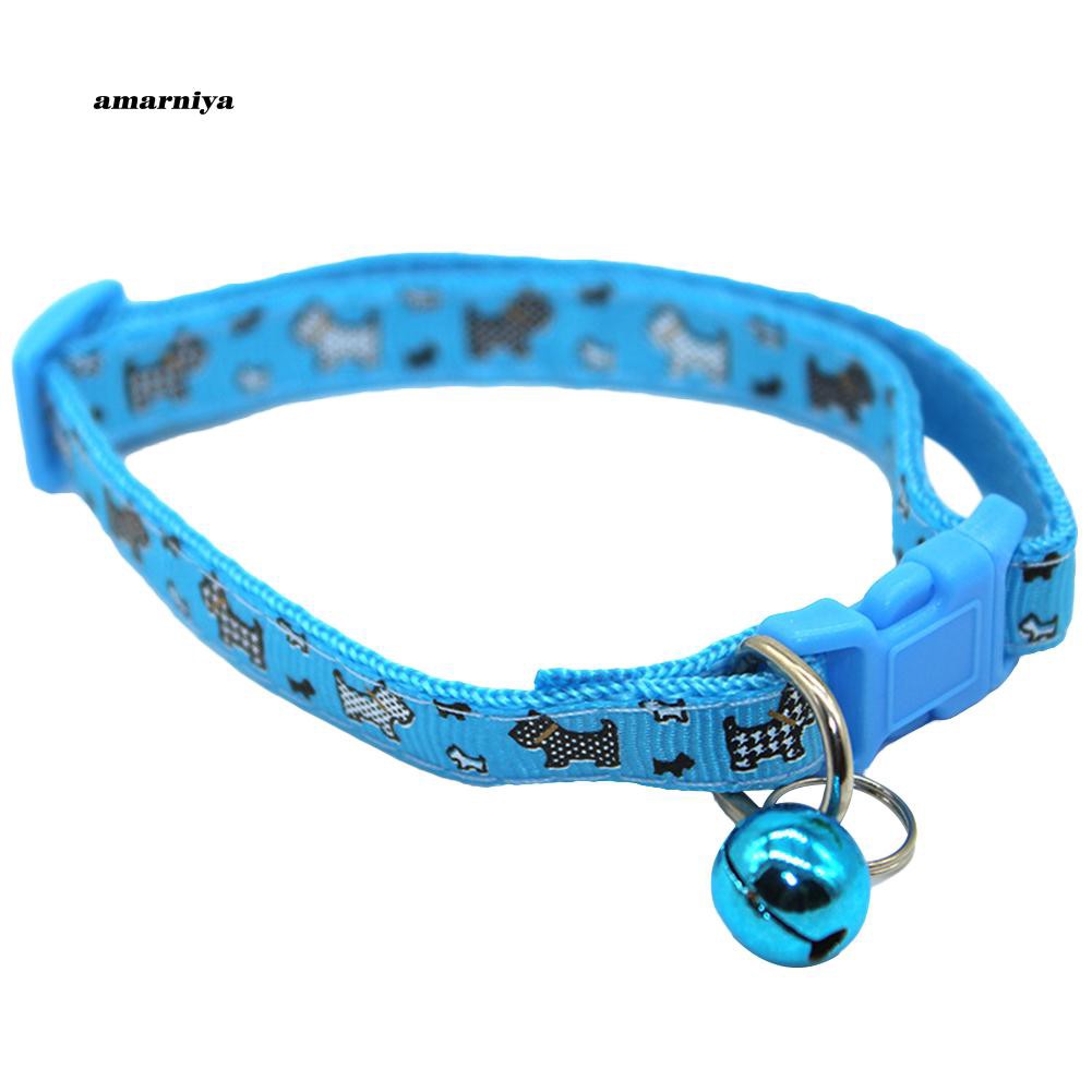 Vòng cổ nylon gắn chuông xinh xắn cho thú cưng