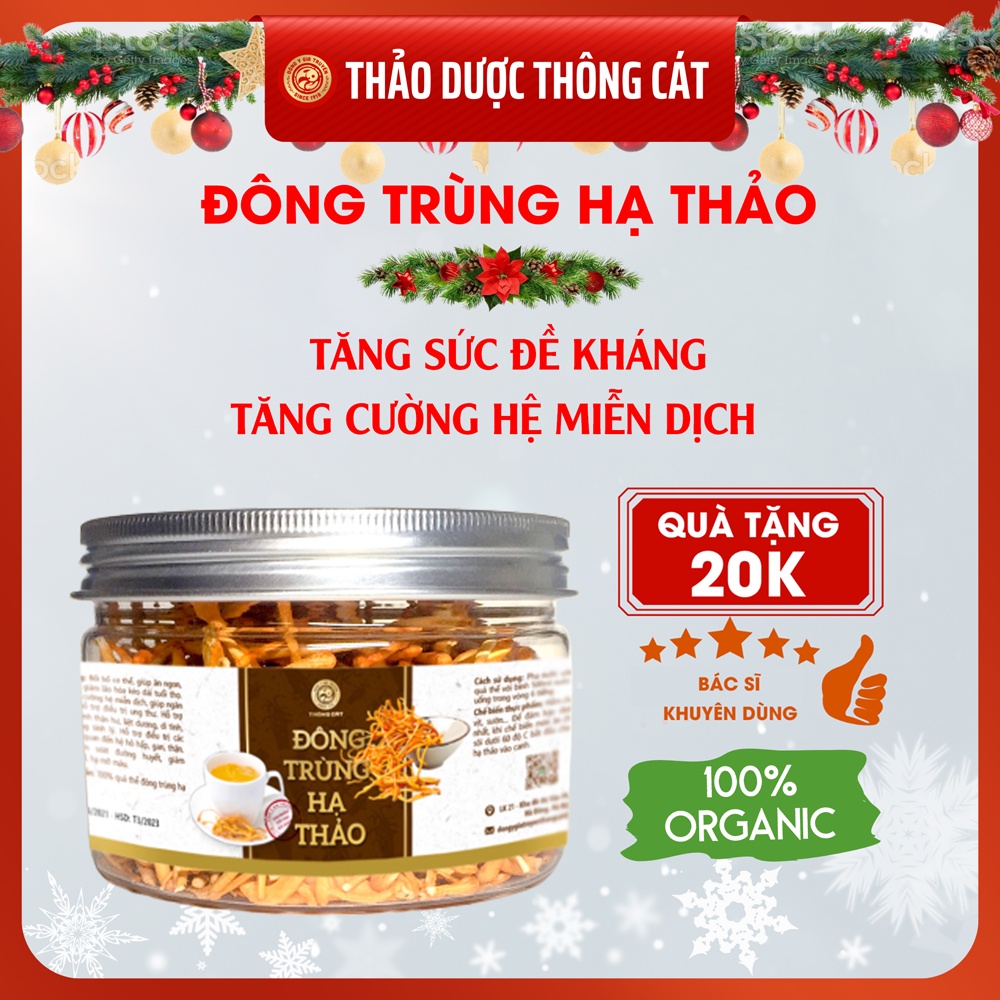 Thảo mộc đông trùng hạ thảo giúp tăng cường sinh lý, tăng sức đề kháng,đẹp da và ngủ ngon - Trà thảo dược Thông Cát