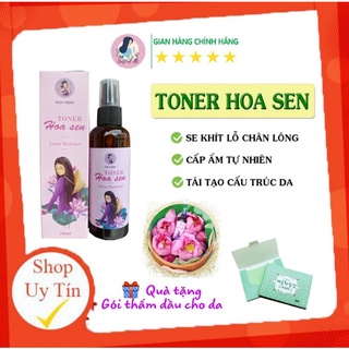 Toner hoa sen cấp ẩm, thu nhỏ lỗ chân lông, tái cấu trúc làn da tươi trẻ 100ml - Thảo dược Mộc Nhan