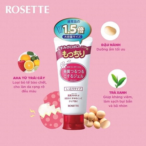 Tẩy da chết Rosette Gommage Peeling Gel_Sản phẩm tẩy da chết nội địa Nhật Bản cao cấp hàng đầu hiện nay