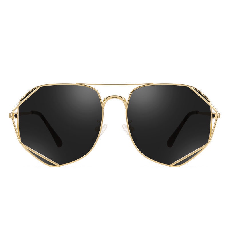 Kính Mát Gọng Vuông Kim Loại Thời Trang Cho Nam Nữ