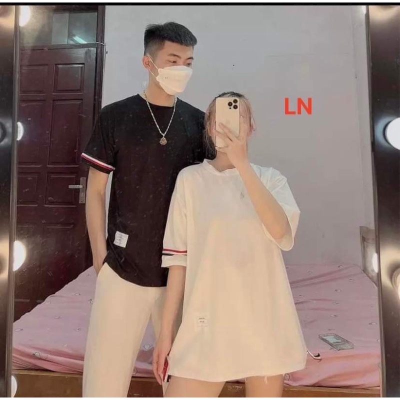 Áo cổ tròn viền một bên tay LN12