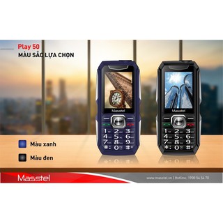 Điện thoại người già - masstel play50 - chính hãng - bh 12 tháng