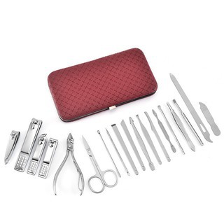 Bộ bấm móng tay 19 món thép không gỉ