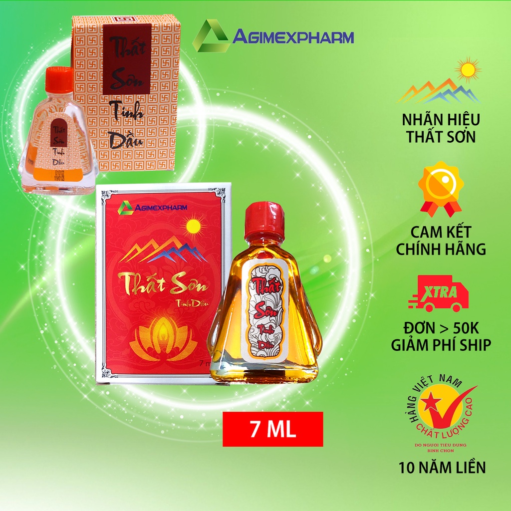 Dầu gió chính hãng Thất Sơn 7ml đỏ và trắng