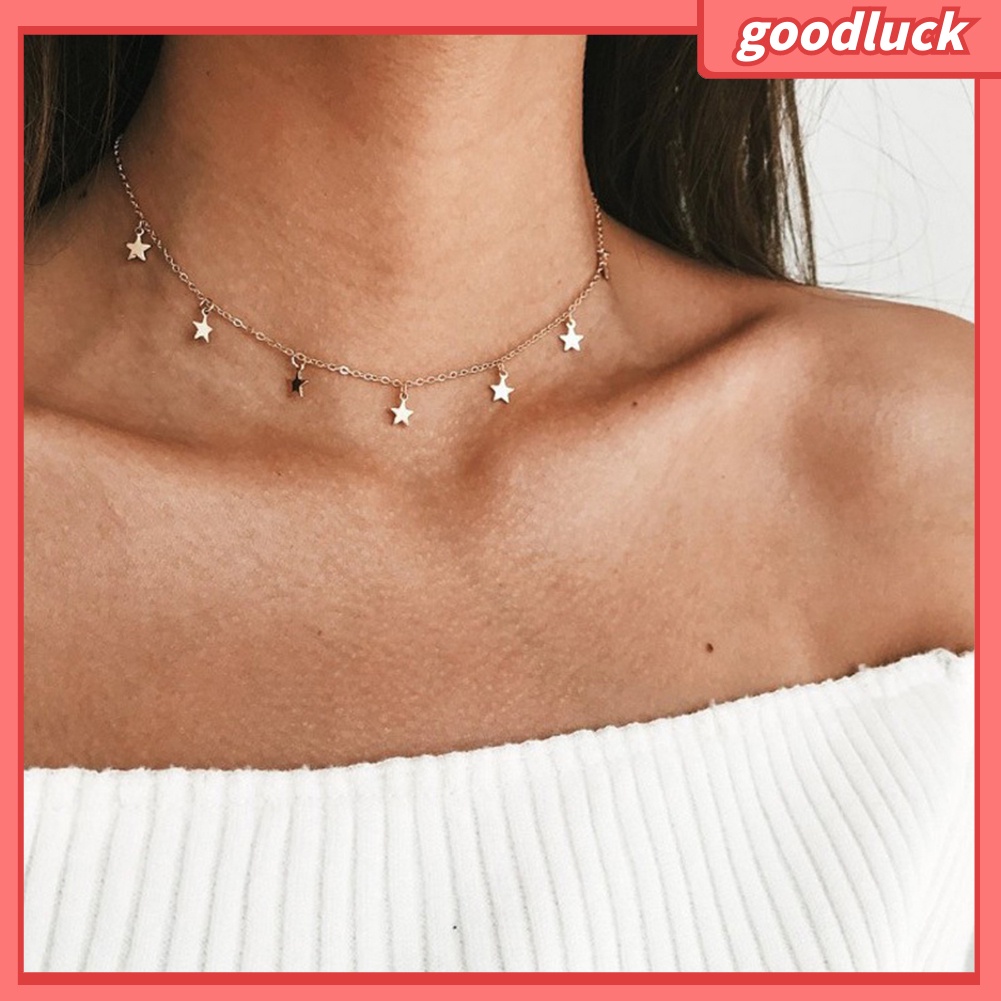 Vòng Cổ Choker Hình Ngôi Sao Năm Cánh Cho Nữ