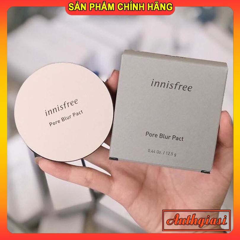 Phấn nén kiềm dầu Innisfree No Sebum Mineral \ Pore Blur Pact siêu mịn, che mịn lỗ chân lông