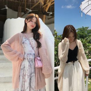 Áo cardigan mỏng dáng dài
