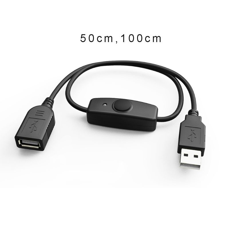 Dây Cáp USB Mở Rộng Chuyển Đổi Với Công Tắc Bật Tắt Hỗ Trợ Nguồn Và Dữ Liệu