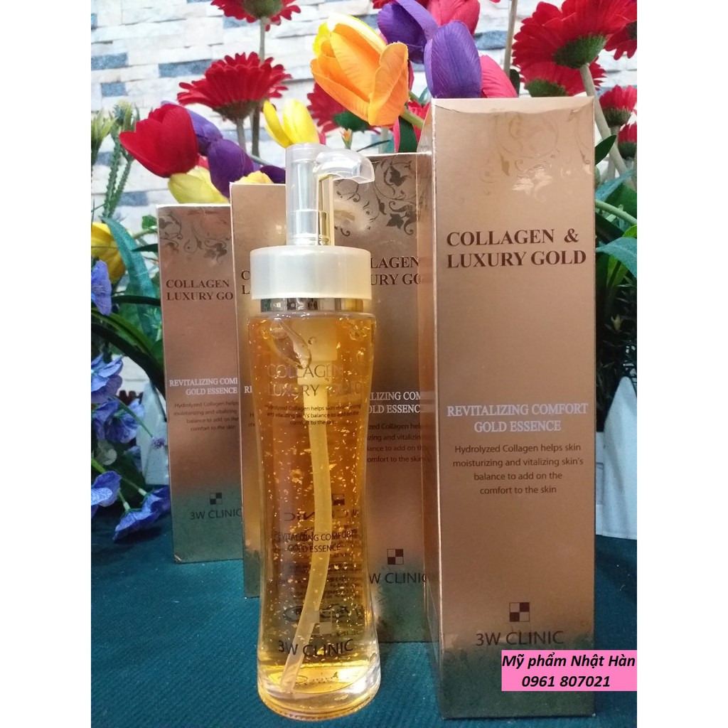 Serum/Tinh chất Vàng Collagen Luxury Gold 3W Clinic 150ml (mẫu mới)