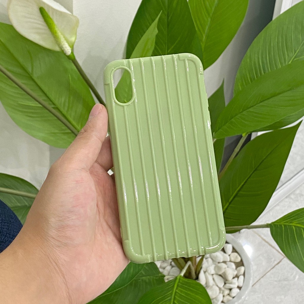 VIDEO THẬT Ốp Lưng iPhone Vali Sọc Nổi Chống Số  Màu Trơn iPhone 6Plus 7Plus 8Plus 7 8 X Xs Xs Max 11 Pro Max