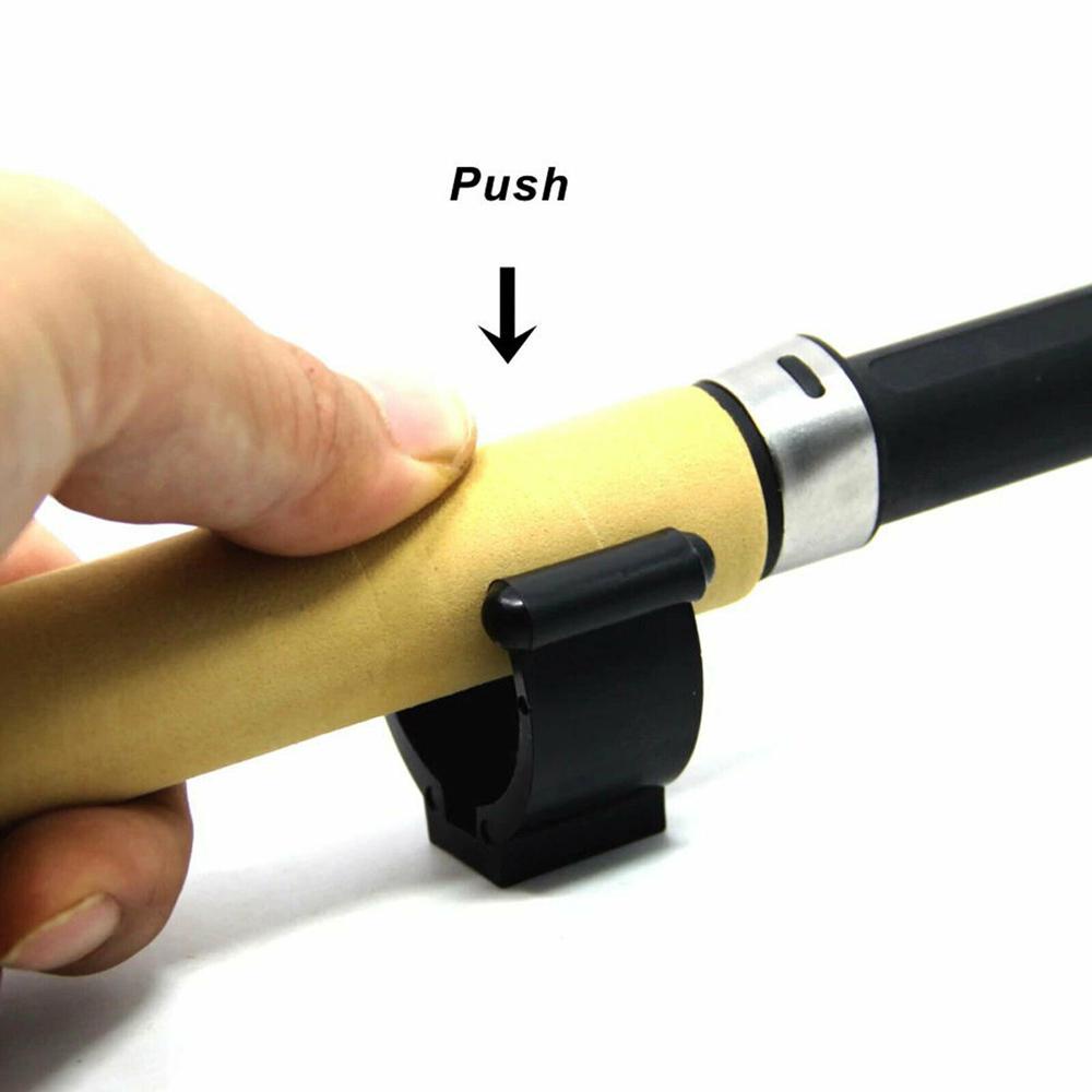 AUGUSTINE Kẹp Giữ Cần Câu Cá Gắn Tường Màu Đen Tiện Dụng