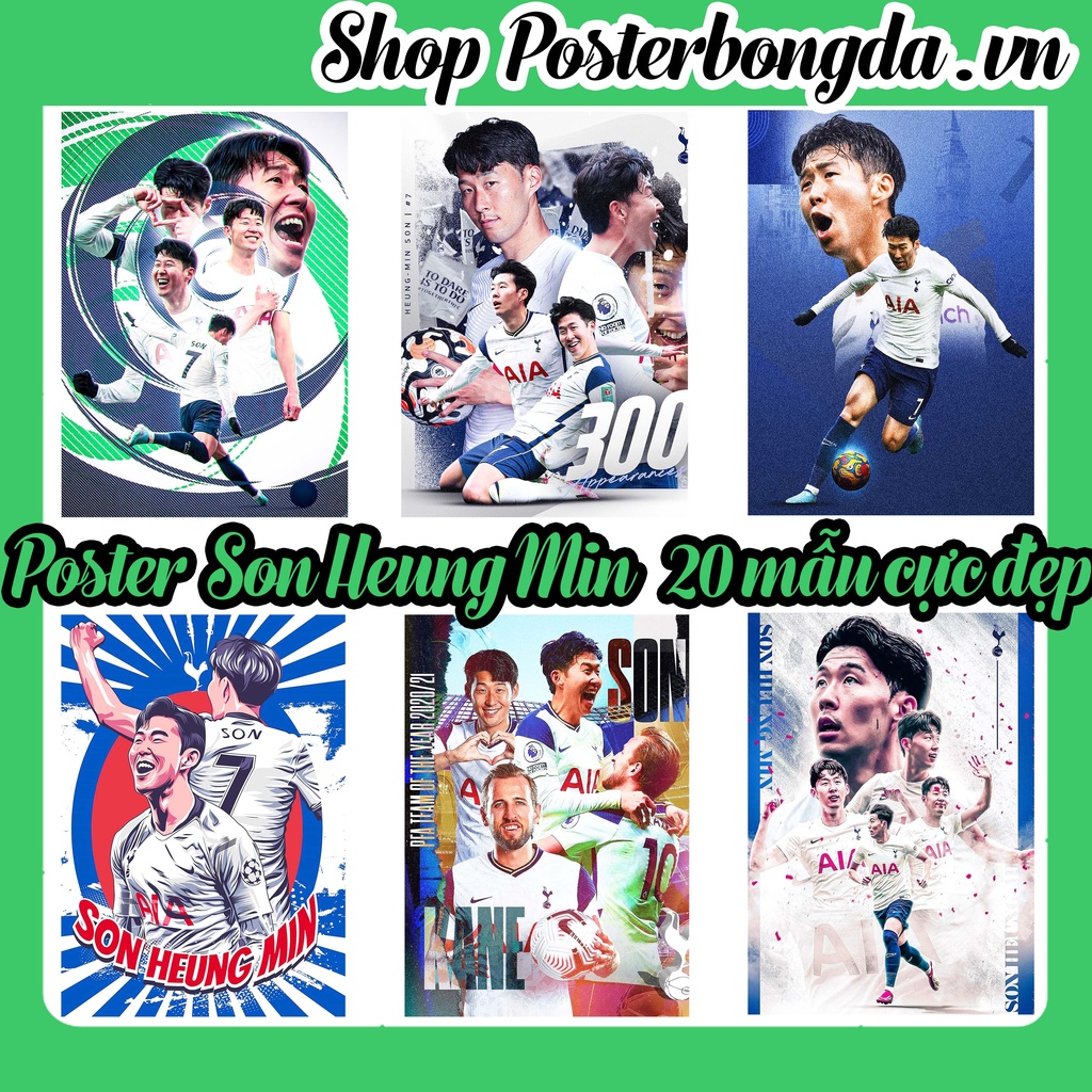 Poster Son Heung Min, Ảnh Dán Tường Son Heung Min Cực Đẹp, Poster Bóng Đá Có In Theo Yêu Cầu