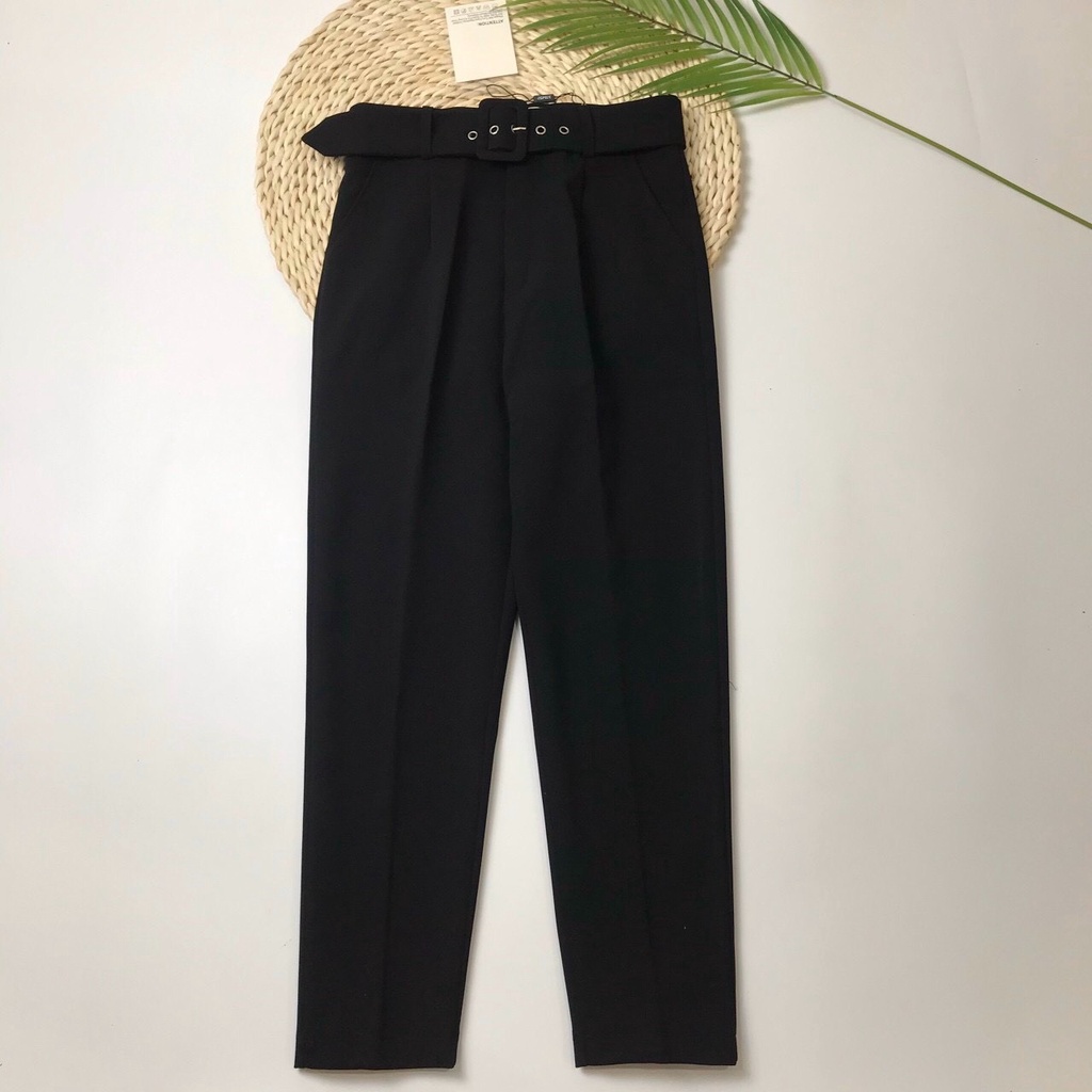QUẦN BAGGY NỮ CẠP CAO Q130 KÈM ĐAI HÀNG VNXK CHẤT VITEX HÀN PHÙ HỢP ĐI HỌC ĐI CHƠI ĐI LÀM