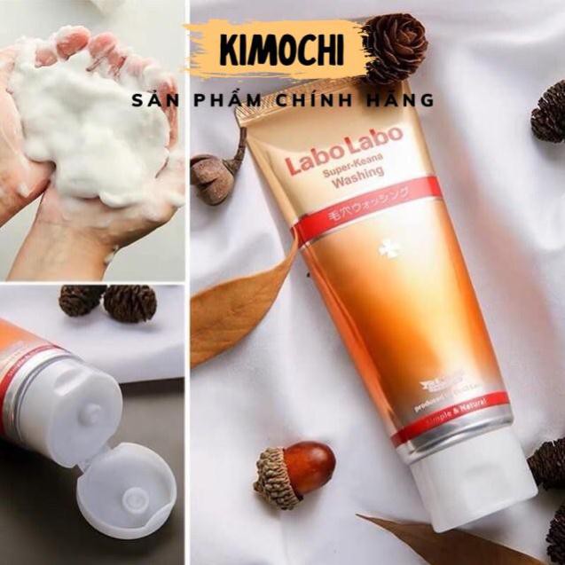 SỮA  RỬA MẶT ♥𝑭𝑹𝑬𝑬𝑺𝑯𝑰𝑷♥ SỮA RỬA MẶT THU NHỎ LỖ CHÂN LÔNG Labo Labo Super Keana Washing 120g Nhật Bản