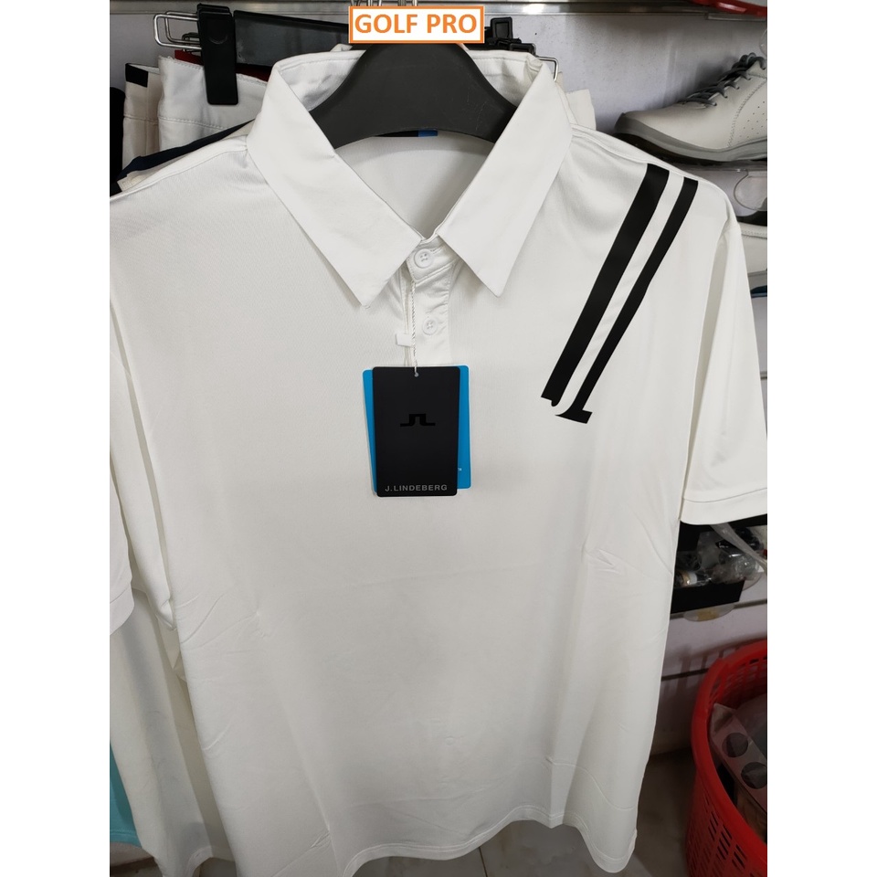 Áo golf nam JLinderberg ngắn tay thoáng mát trang phục thể thao cao cấp AN018