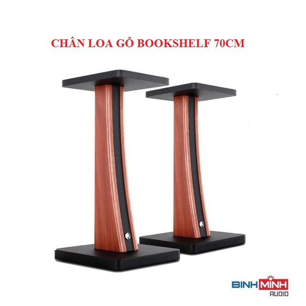 Chân loa gỗ bookshelf thân cong cao 70cm