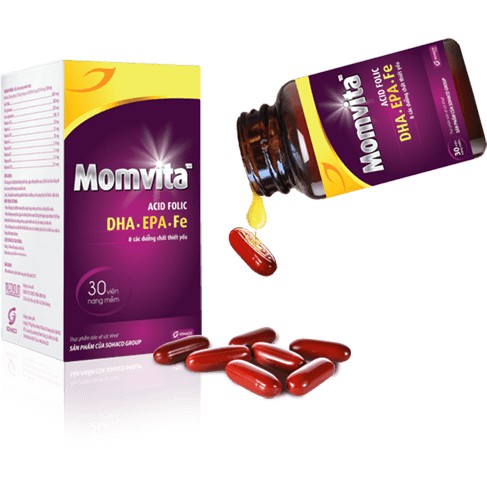 Vitamin bà bầu Momvita - Mẹ khỏe Bé thông minh - hộp 30 viên | BigBuy360 - bigbuy360.vn