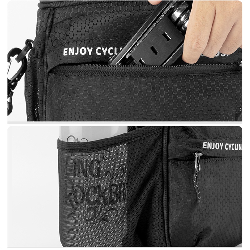 Rockbros Túi Đựng Đồ Đa Năng Giữ Nhiệt 4.6L Gắn Tay Lái Xe Đạp