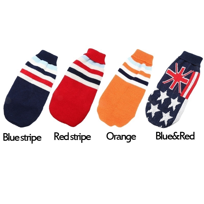 Áo len cho chó Quần áo khoác thú cưng Trang phục cho chó nhỏ vừa và lớn 4 màu