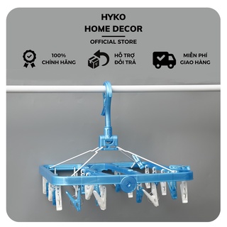 Móc chùm vuông gập INOCHI Hara - Móc nhựa treo quần áo dạng vuông gập