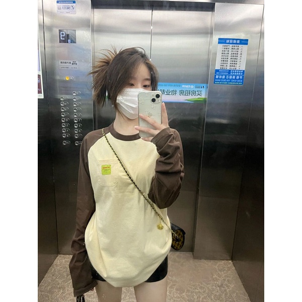 Jiashucheng Áo Sweatshirt Dáng Rộng Tay Dài Phong Cách Mới Mùa Thu Mỹ Cho Nữ