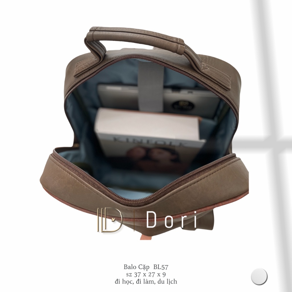 BALO DA CAO CẤP, BA LÔ ĐỂ LAPTOP 15in DORI|BL57