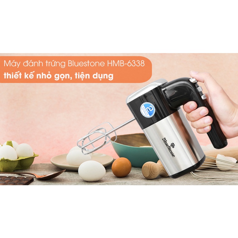 Máy Đánh Trứng Bluestone HMB 6338 , Công Suất 400W,5 Tốc Độ, Bảo hành chính hãng 24 Tháng