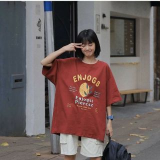 Áo thun tay lỡ Unisex dạng cặp ENJOGS